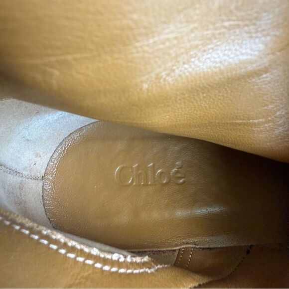 Chloe Orlando Black Suede Tall Button Boots Size 37.5 - Picture 12 of 12